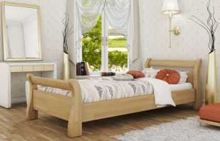 Variedades de camas individuales de madera, opciones de tamaño.