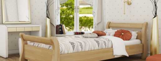 Varieties of wooden single beds, size options