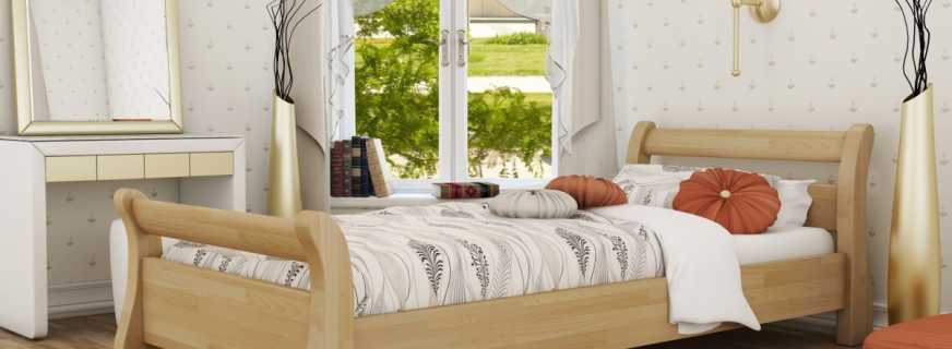 Varieties of wooden single beds, size options