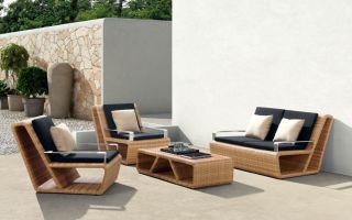 Cómo elegir muebles de jardín hechos de ratán artificial