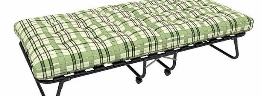 Varieties of folding beds, designs and sizes