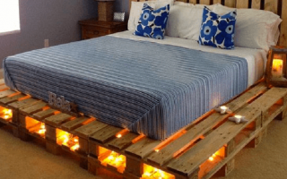 Making a bed from pallets, important nuances of work