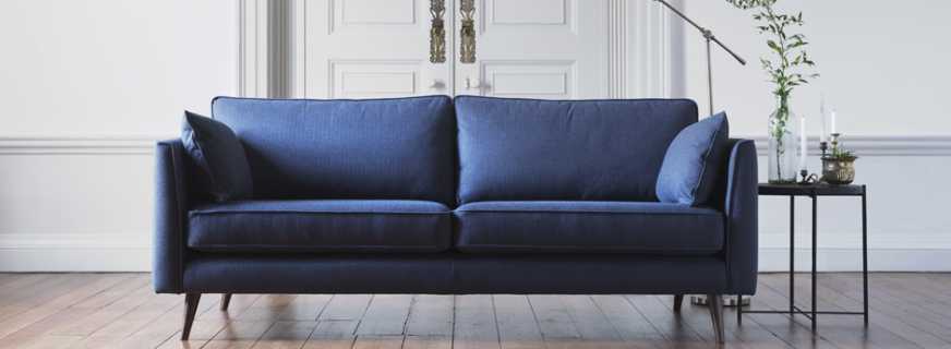 Cómo elegir un sofá azul para el interior, combinaciones de colores exitosas