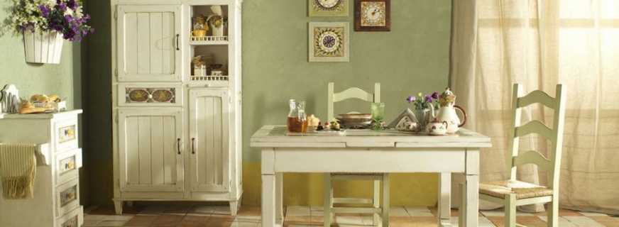 Varieties of country-style furniture, creating a harmonious interior