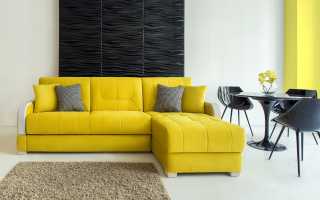 Rules for choosing a yellow sofa, the most successful companion colors