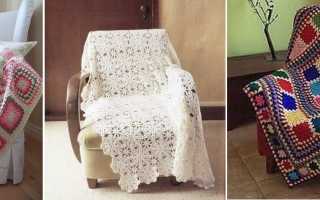 How to crochet a chair cover, stages of work, suitable decor