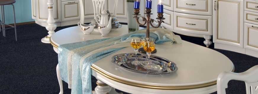 Dining room furniture options, rules for choosing and placing in the interior