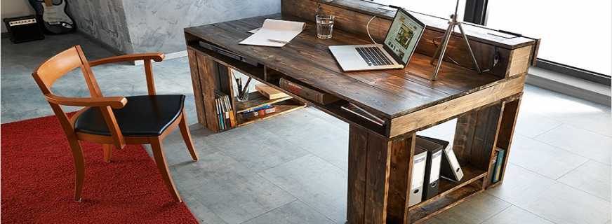 Do it yourself step-by-step production of a simple desk from chipboard