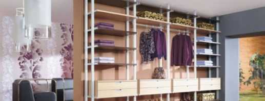 How to choose a rack for a dressing room, expert advice