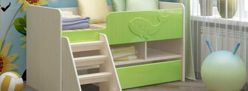 Functional loft bed for children, various designs