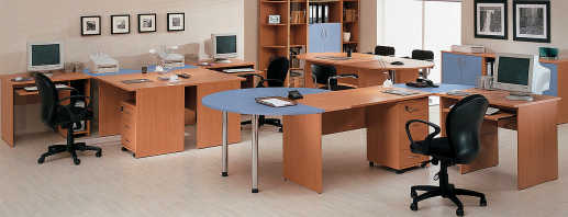 Options de mobilier de bureau, aperçu des modèles