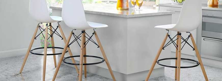 How to determine the height of the bar stool, varieties of models