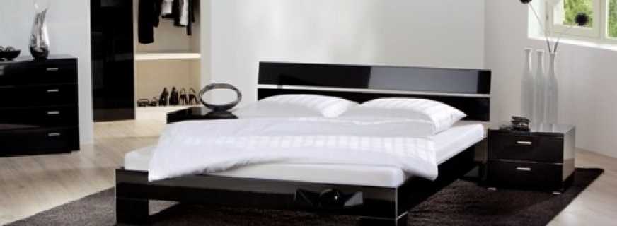 Popular models of beds made in high-tech style, how to combine in the interior