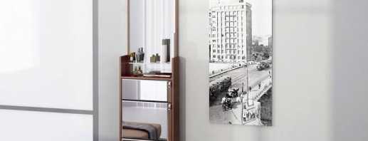 How to choose a cabinet for shoes with a mirror for the hallway, existing modifications