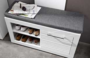 Opciones de gabinetes para zapatos con asiento para el pasillo, sus ventajas y desventajas.