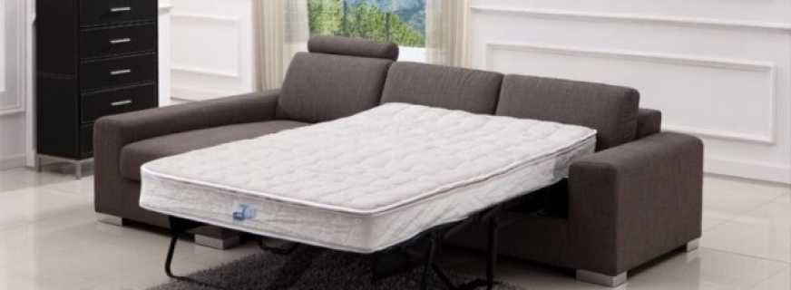 Criteria for choosing a sofa bed with orthopedic mattress