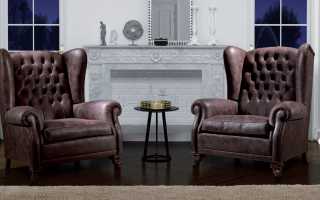 English fireplace chairs in combination with various interior styles