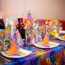 Decoração de mesa de aniversário infantil, idéias de design de férias