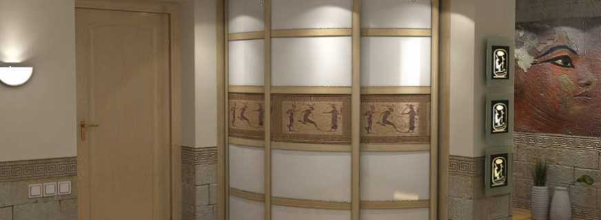 Variants of radius cabinets for the hallway, and selection criteria