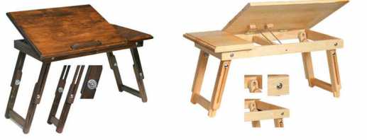 Table d'ordinateur portable compacte, bricolage