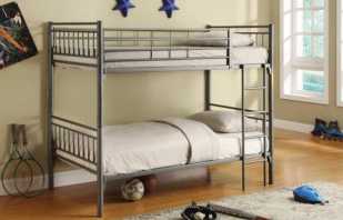 Características de una cama litera de metal, su selección y colocación.