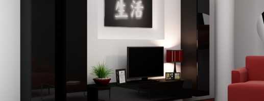 The choice of glossy furniture in the living room, the advantages of such designs