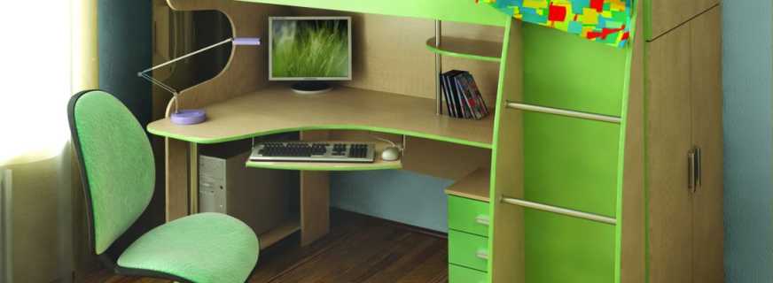Características de los muebles de gabinete para niños, consejos de selección
