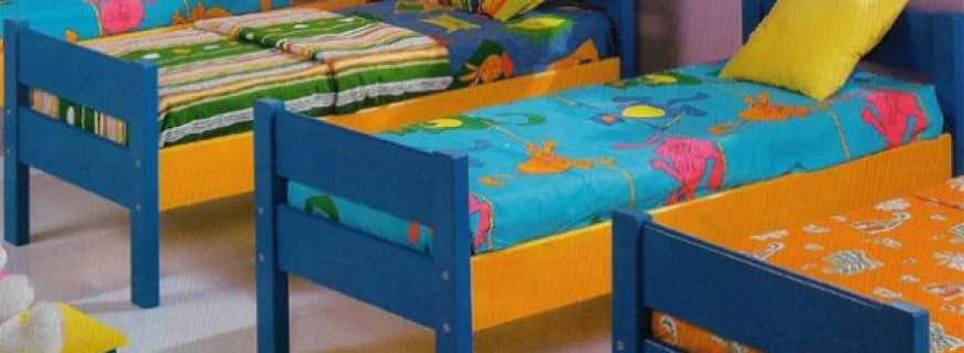 ¿Cuáles son los requisitos para camas en jardín de infantes, los criterios para la elección correcta