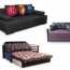 Modelos populares de sofás cama, que son el relleno y la tapicería más prácticos.