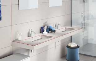 Variedades de mesas de baño, colores y diseños populares.