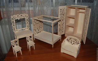 Opciones de muebles para muñecas, modelos de madera contrachapada y cómo hacerlo