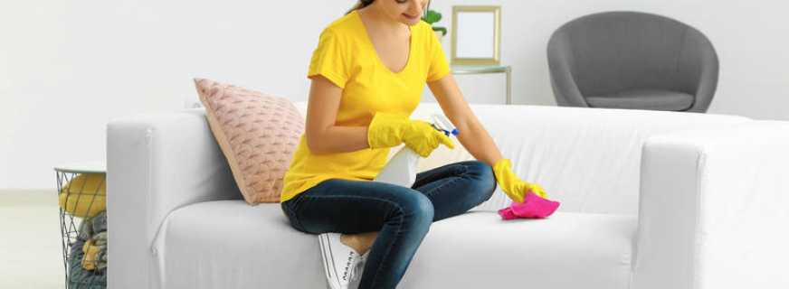 Cómo limpiar rápida y eficientemente un sofá en casa, consejos