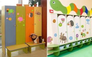Opciones de calcomanías para un gabinete de jardín de infantes, criterios de selección