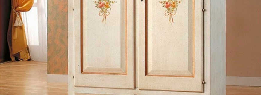 Ways of decoupage cabinets, popular techniques