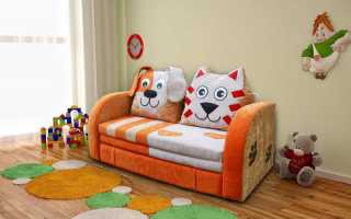 Variedades y características de los sofás para niños, criterios de selección.