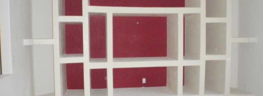 Producción de muebles de paneles de yeso, recomendaciones de especialistas.