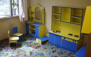 Types of play furniture in kindergarten, basic requirements