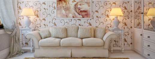 Distinctive features of sofas in the style of provence, decor, coloring