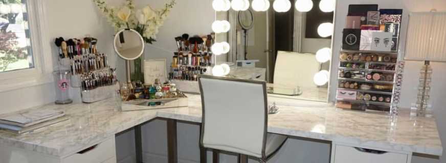 Las ventajas de una mesa de maquillaje con espejo retroiluminado, características