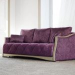 Velor sofa