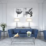 Blaues Sofa